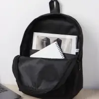 Рюкзак, 28*11*40, отд на молнии, 2 н/к на молнии, 2 б/к, черный