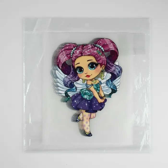 Термонаклейка с блёстками &laquo;Фея цветов&raquo;, 12.8&times;18.6 см