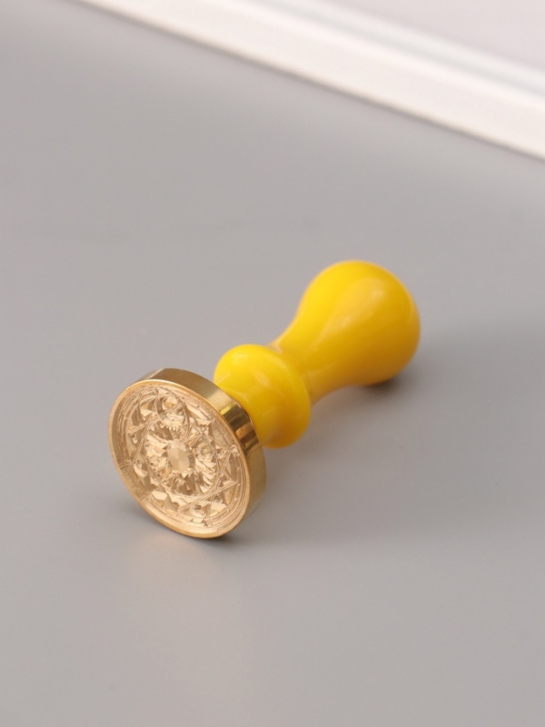 Сургучный набор "Солнце и луна" печать, ручка, сургуч 12,5х10х3,6 см