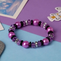 Браслет детский &laquo;Выбражулька&raquo; ундина, цвет черно-фиолетовый