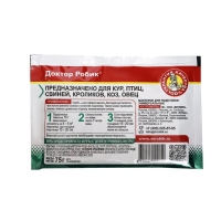 Универсальные бактерии для подстилки "Доктор Робик", 75 г Универсальные бактерии для подстилки "Доктор Робик", 75 г