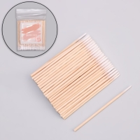 Ватные палочки на деревянной основе, заострённые, 7 см, 100 шт Ватные палочки на деревянной основе, заострённые, 7 см, 100 шт