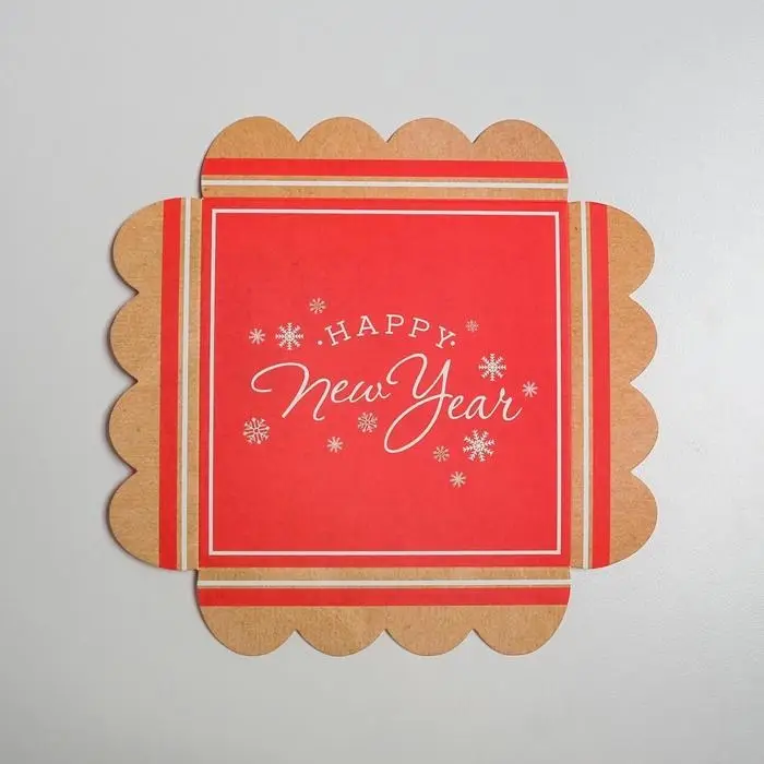 Коробка для кондитерских изделий с PVC крышкой &laquo;New story&raquo;, 13 х 13 х 3 см