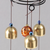 Музыка ветра металл от сглаза "Ганеша в круге" 3 колокольчика h=56см Музыка ветра металл от сглаза "Ганеша в круге" 3 колокольчика h=56см