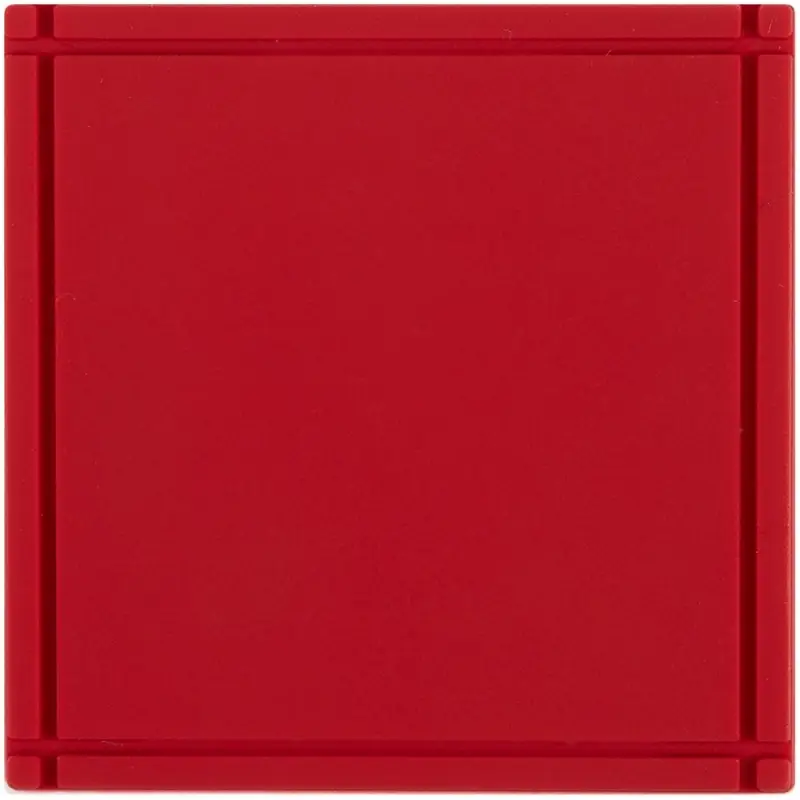 Лейбл из ПВХ Dzeta, L, красный