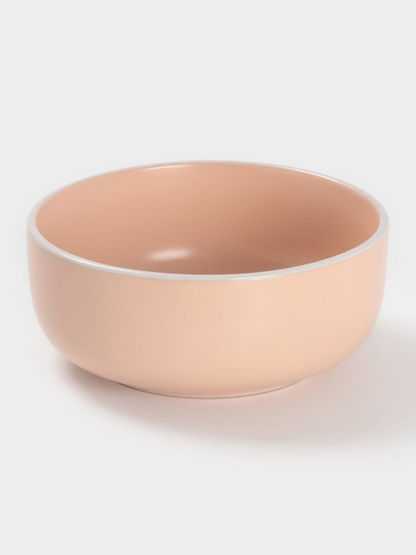 Салатник Доляна "Кремовое облако" 14,5 см, 14,5х6,5, цвет кремовый