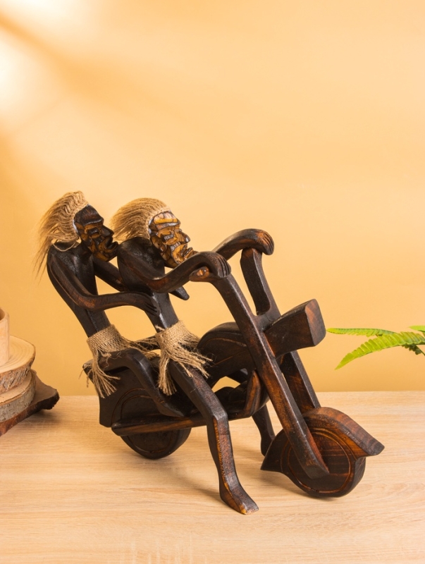 Сувенир &laquo;Аборигены байкеры&raquo;, 38&times;15&times;30 см, дерево