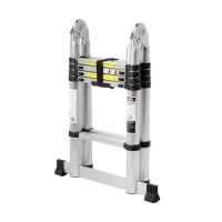 Стремянка-лестница телескопическая ТУНДРА, раскладная, алюминиевая, 1.6 х 1.6 м Стремянка-лестница телескопическая ТУНДРА, раскладная, алюминиевая, 1.6 х 1.6 м