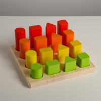 Логический игровой набор &laquo;Сортер-вкладыш. Геометрия&raquo; 17 деталей