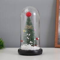 Светильник колба «Елка с шарами» 1,5Вт, LED, 3xAAA, черный USB 11х11х21см Светильник колба «Елка с шарами» 1,5Вт, LED, 3xAAA, черный USB 11х11х21см