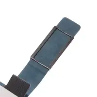 Ежедневник недатированный формат А5, с хлястиком, 112л, линия, пвх, Бирюзовый