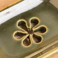 Мыльница "Цветок" керамика, цв. зелёный,12х8х2 см