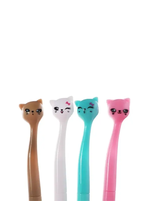 Ручка гелевая-прикол Котик МИКС (штрихкод на штуке)