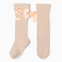 Гольфы Крошка Я «Бантик» 10-12 см, бежевый Гольфы Крошка Я «Бантик» 10-12 см, бежевый