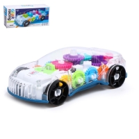 Машина &laquo;Шестерёнки&raquo;, свет и звук, работает от батареек