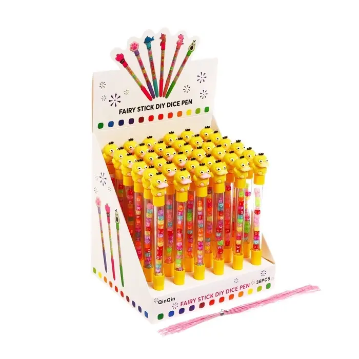 Ручка - прикол гелевая, с кубиками, &laquo;Утка&raquo;, МИКС