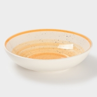 Тарелка глубокая Доляна "А-ля Прима" 20см, 20х5, цвет оранжевый
