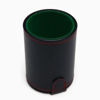 Кожаный стакан для игральных костей, 5 кубиков в комплекте, 7.9 х 10.2 см