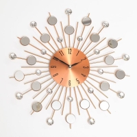 Часы настенные, интерьерные, большие "Палекка", бесшумные, d-40 см, циферблат d-13 см Часы настенные, интерьерные, большие "Палекка", бесшумные, d-40 см, циферблат d-13 см