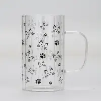 Кружка стеклянная &laquo;Кот&raquo;, 350 мл