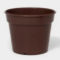Горшок для цветов с поддоном &laquo;Доляна&raquo;, 1 л, пластиковый, коричневый