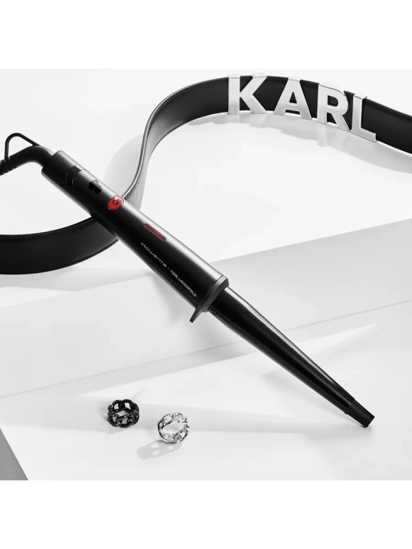 Конусная плойка для волос Karl Lagerfeld CF324LF0, черная