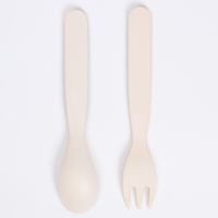 Набор детских столовых приборов из бамбука: вилка и ложка Me To You розовый