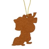 Ёлочная деревянная подвеска &laquo;Новый год! Енотик&raquo;