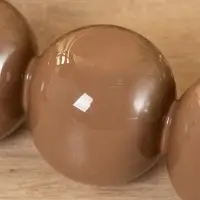 Подсвечник на 4 свечи &laquo;Бусы&raquo;, с 12 сферами, 20.5&times;20.5&times;5.5 см, бисквит