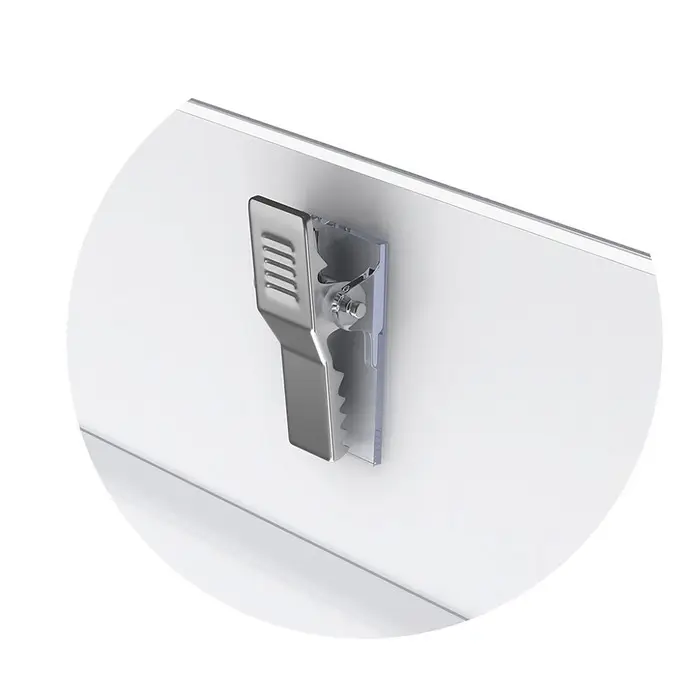 Бейдж горизонтальный 90&times;57 мм ErichKrause, пластик, с металлическим зажимом и булавкой