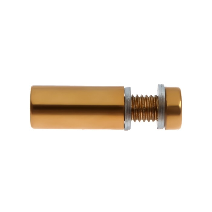 Дистанционный держатель для табличек, 12х30 мм, цвет золото,набор 10 шт. Дистанционный держатель для табличек, 12х30 мм, цвет золото,набор 10 шт.