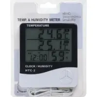 Термометр LTR-16, электронный, 2 датчика температуры, датчик влажности, белый