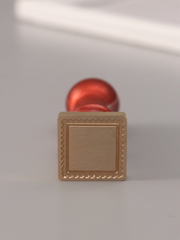 Печать для сургуча с пластиковой ручкой Печать для сургуча с пластиковой ручкой "Рамка в виде марки" 6,3х2,5х2,5 см