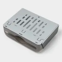 Диспенсер бумажных полотенец в листах, пластик черный