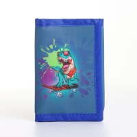 Кошелёк детский на липучке &laquo;Выбражулька&raquo;, цвет синий