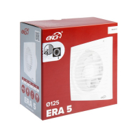 Вентилятор вытяжной ERA 5-02, 175х175 мм, d=125 мм, 220 В, 14 Вт, 36 дБ, 183 м3/ч Вентилятор вытяжной ERA 5-02, 175х175 мм, d=125 мм, 220 В, 14 Вт, 36 дБ, 183 м3/ч