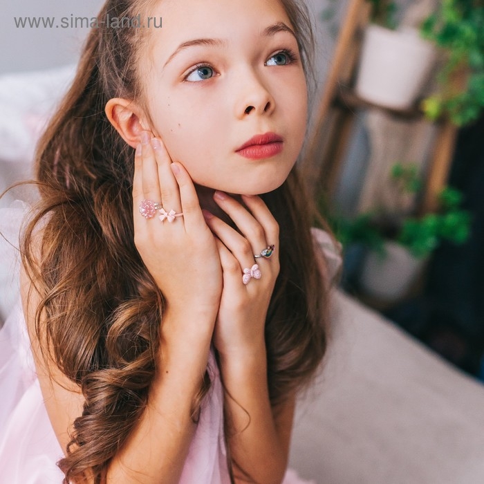 Набор детских колец &laquo;Выбражулька&raquo; радость, форма МИКС, цветные