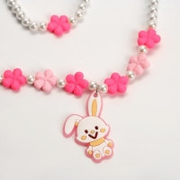 Набор детский &laquo;Выбражулька&raquo; 2 предмета: кулон, браслет, зайчик, цветной