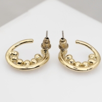 Серьги с жемчугом &laquo;Бусина&raquo; горошина, цвет золото