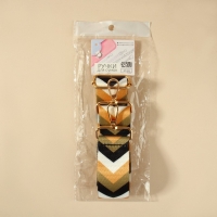 Ручка для сумки &laquo;Орнамент галки&raquo;, стропа, с карабинами, 139 &plusmn; 3 &times; 3,8 см, цвет бежевый/белый/чёрный