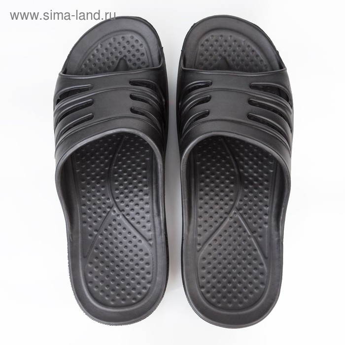 Сланцы мужские &laquo;Тайм&raquo; цвет чёрный, размер 42-43