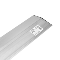 Правило трапециевидное ТУНДРА, 1 м, алюминий, 1 ребро жесткости