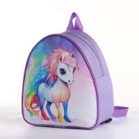 Рюкзак детский на молнии &laquo;Выбражулька&raquo;, цвет сиреневый