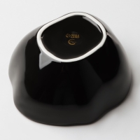 Салатник керамический неровный край &laquo;Синяя&raquo;, 600 мл, 17 см, цвет синий