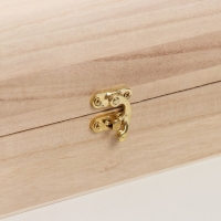 Шкатулка дерево под роспись "Сундучок" замок крючок 19,5х12х10,5 см