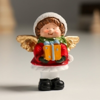 Сувенир полистоун "Ангел в колпаке с подарком/книгой" МИКС 5,5х5,5х7 см Сувенир полистоун "Ангел в колпаке с подарком/книгой" МИКС 5,5х5,5х7 см