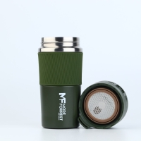 Термостакан с кнопкой MODE FORREST, 380 мл, цвет зеленый, сохраняет тепло 6-8 ч      9455518   10474