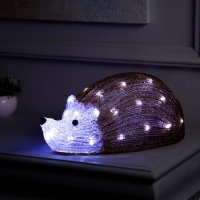 Светодиодная фигура &laquo;Ёжик&raquo; 35 &times; 16 &times; 20 см, акрил, 30 LED, 220 В, свечение белое