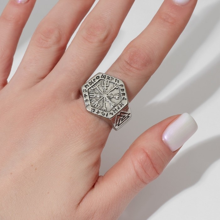 Кольцо «Асгард», цвет чернёное серебро, 22 размер Кольцо «Асгард», цвет чернёное серебро, 22 размер