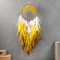 Ловец снов "Дерево" жёлтый d=16 см 70х16 см Ловец снов "Дерево" жёлтый d=16 см 70х16 см